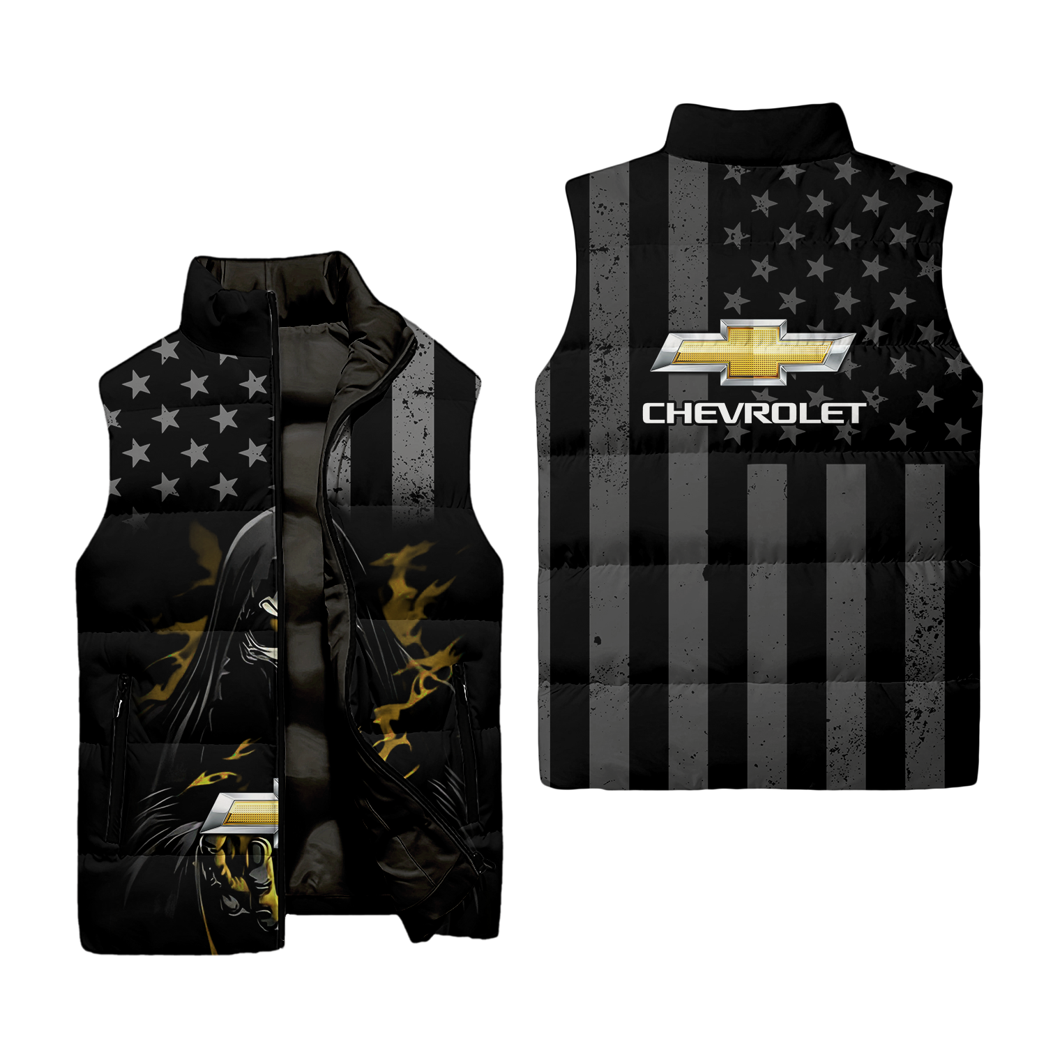 Chevrolet Sleeveless Puffer Jacket USPL1017