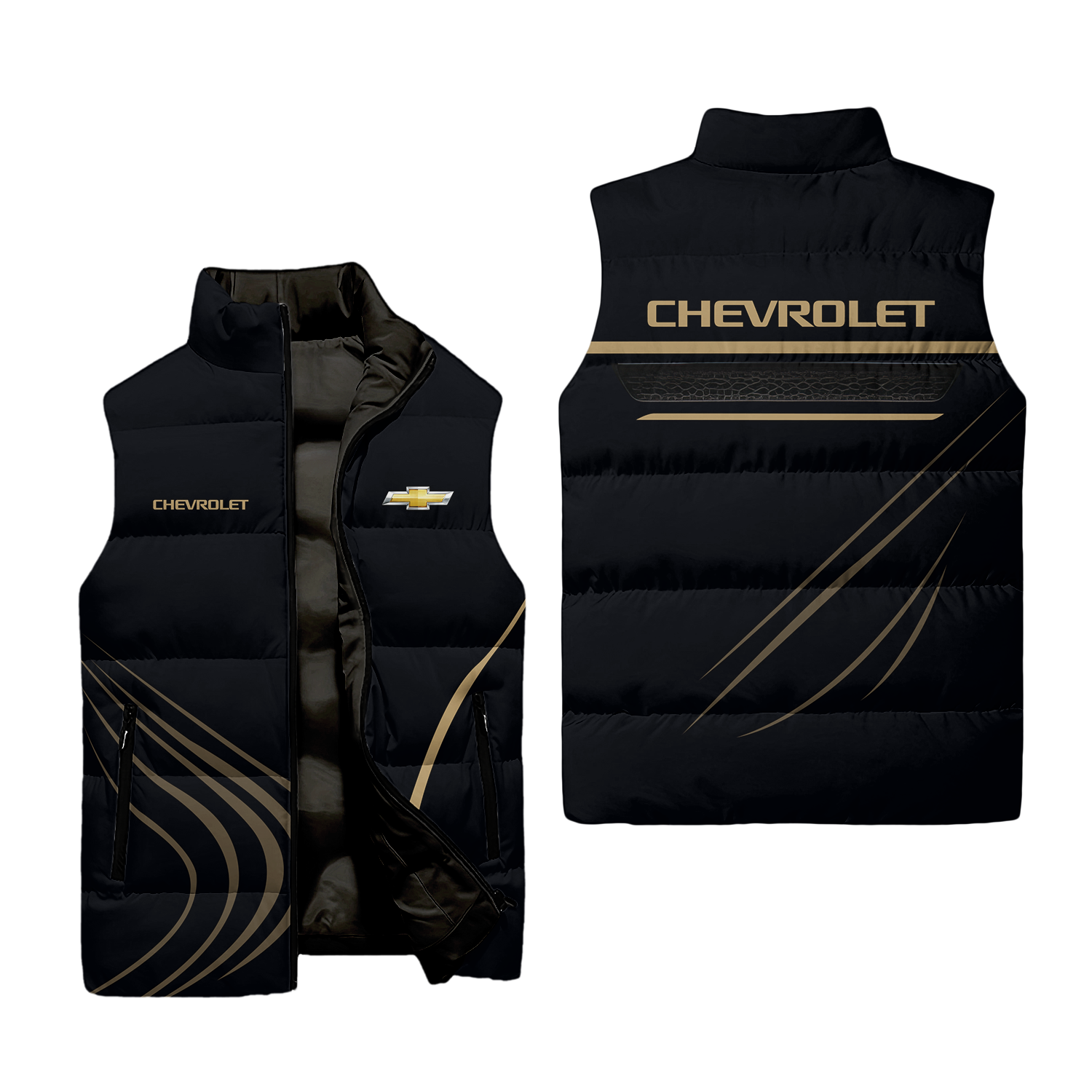 Chevrolet Sleeveless Puffer Jacket USPL1025