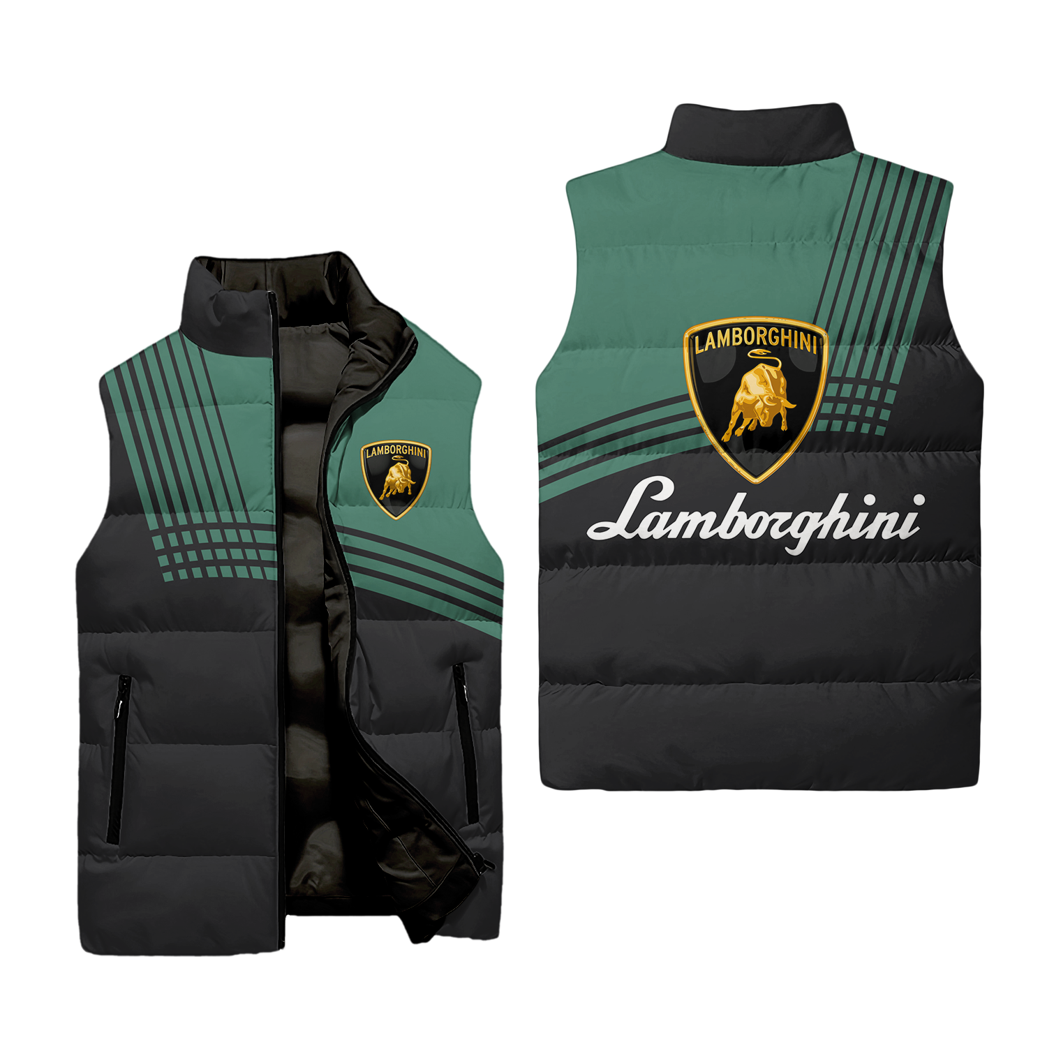 Lamborghini Sleeveless Puffer Jacket USPL671