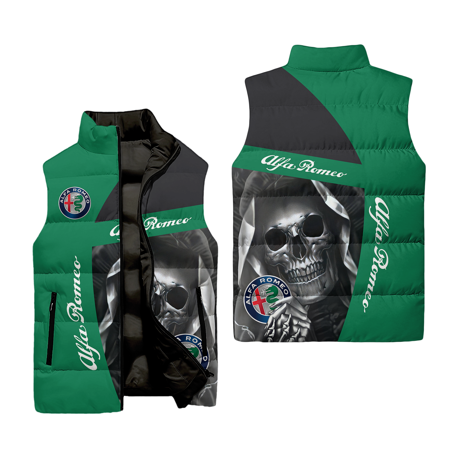 Alfa Romeo Sleeveless Puffer Jacket USPL610