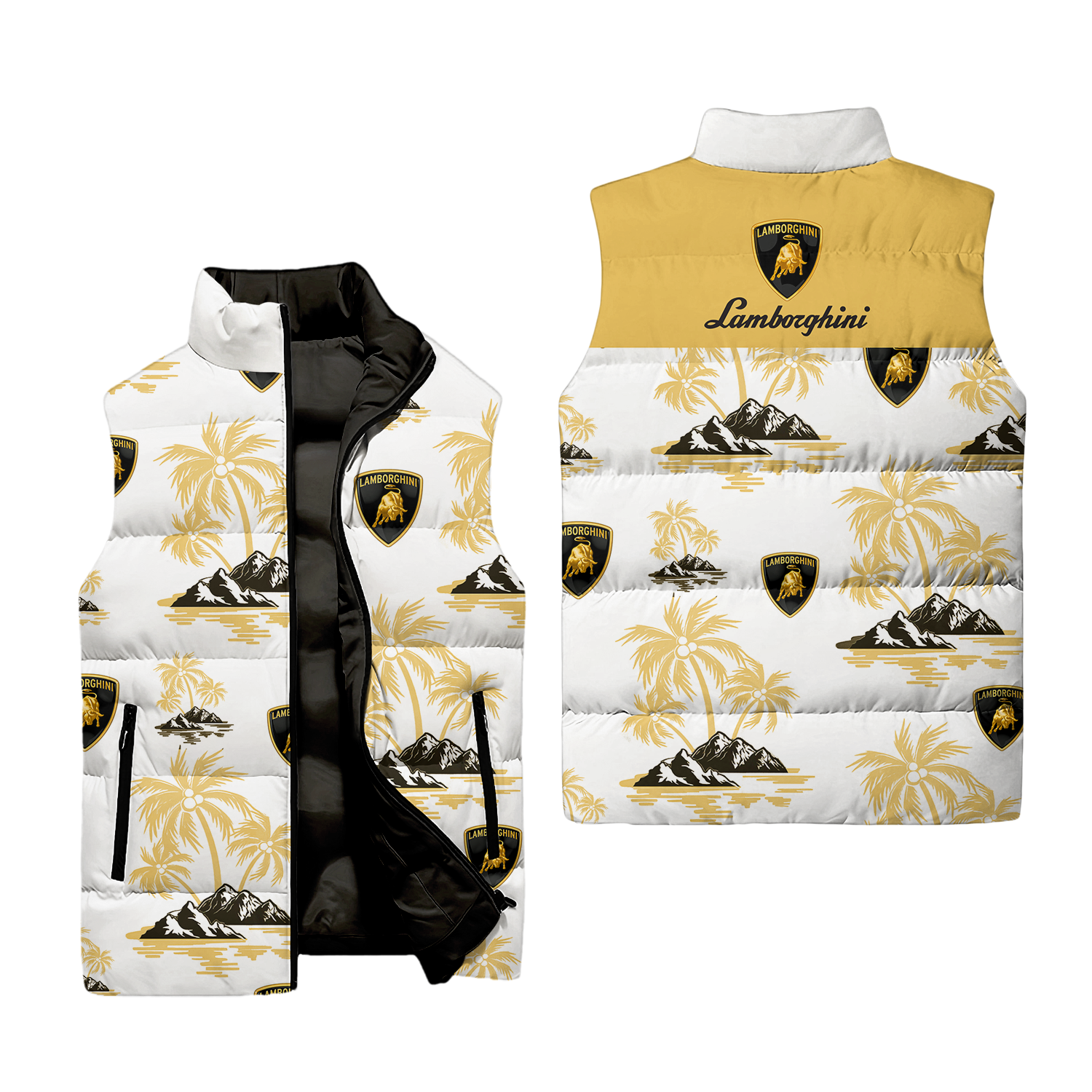Lamborghini Sleeveless Puffer Jacket USPL675