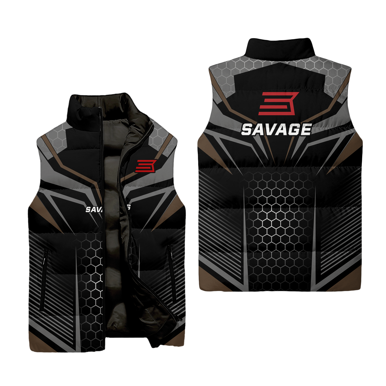 Savage Arms Sleeveless Puffer Jacket USPL2214