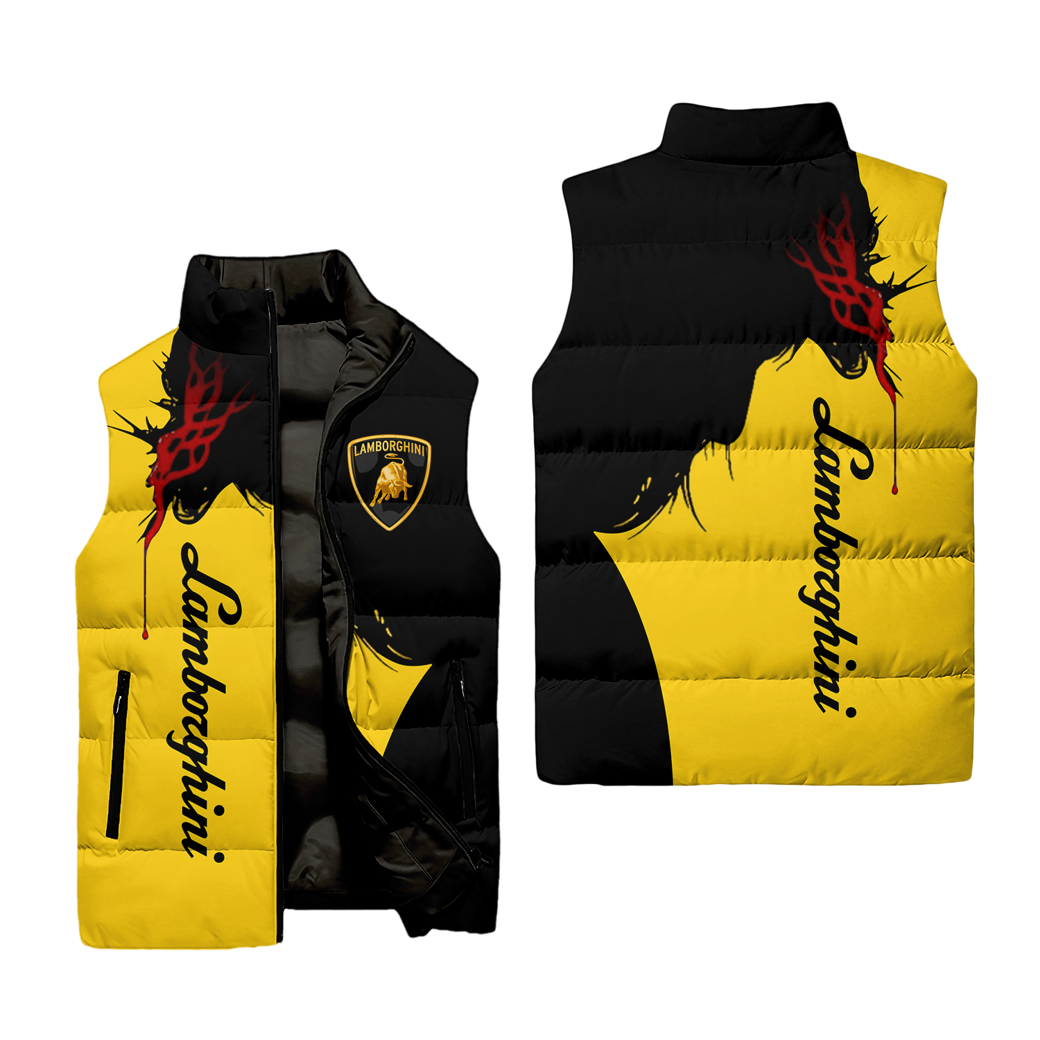 Lamborghini Sleeveless Puffer Jacket USPL677