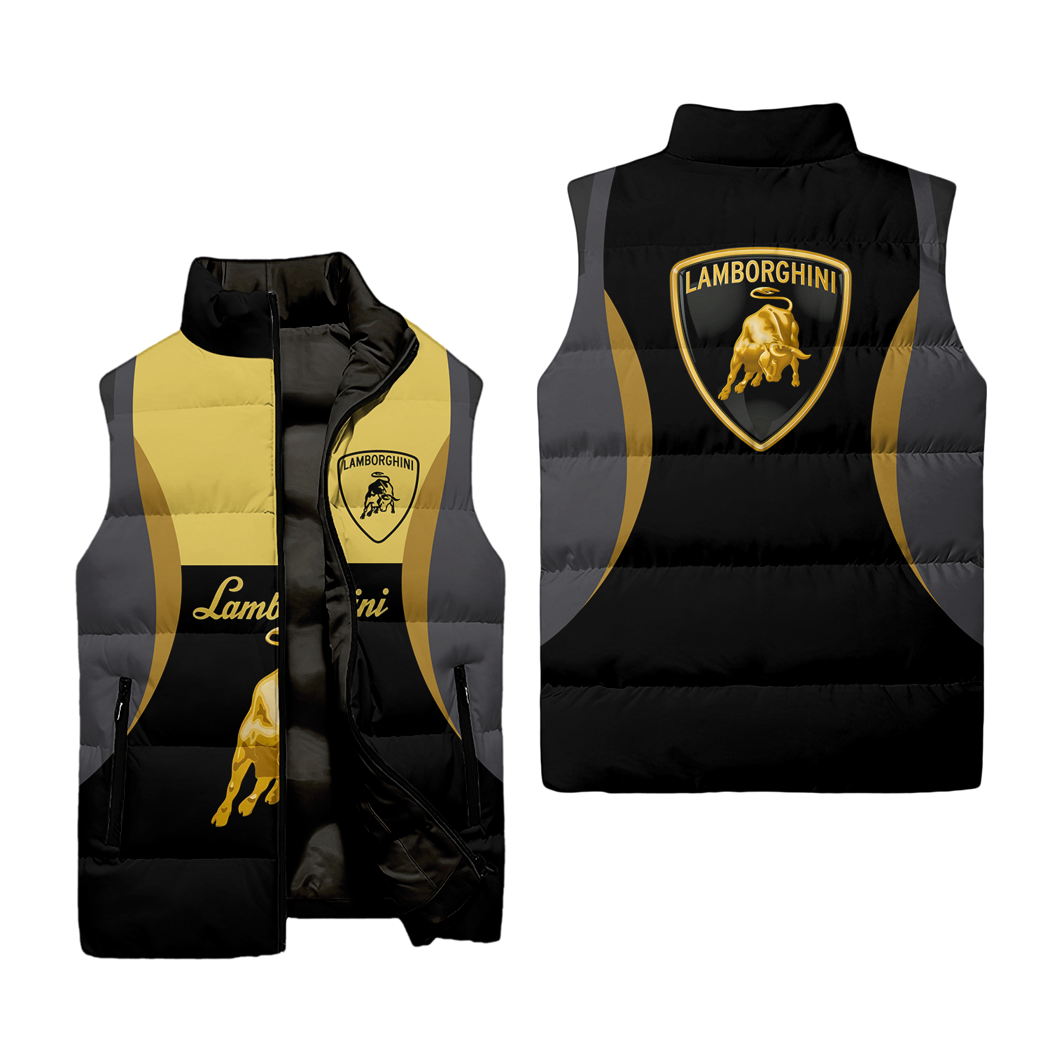 Lamborghini Sleeveless Puffer Jacket USPL678