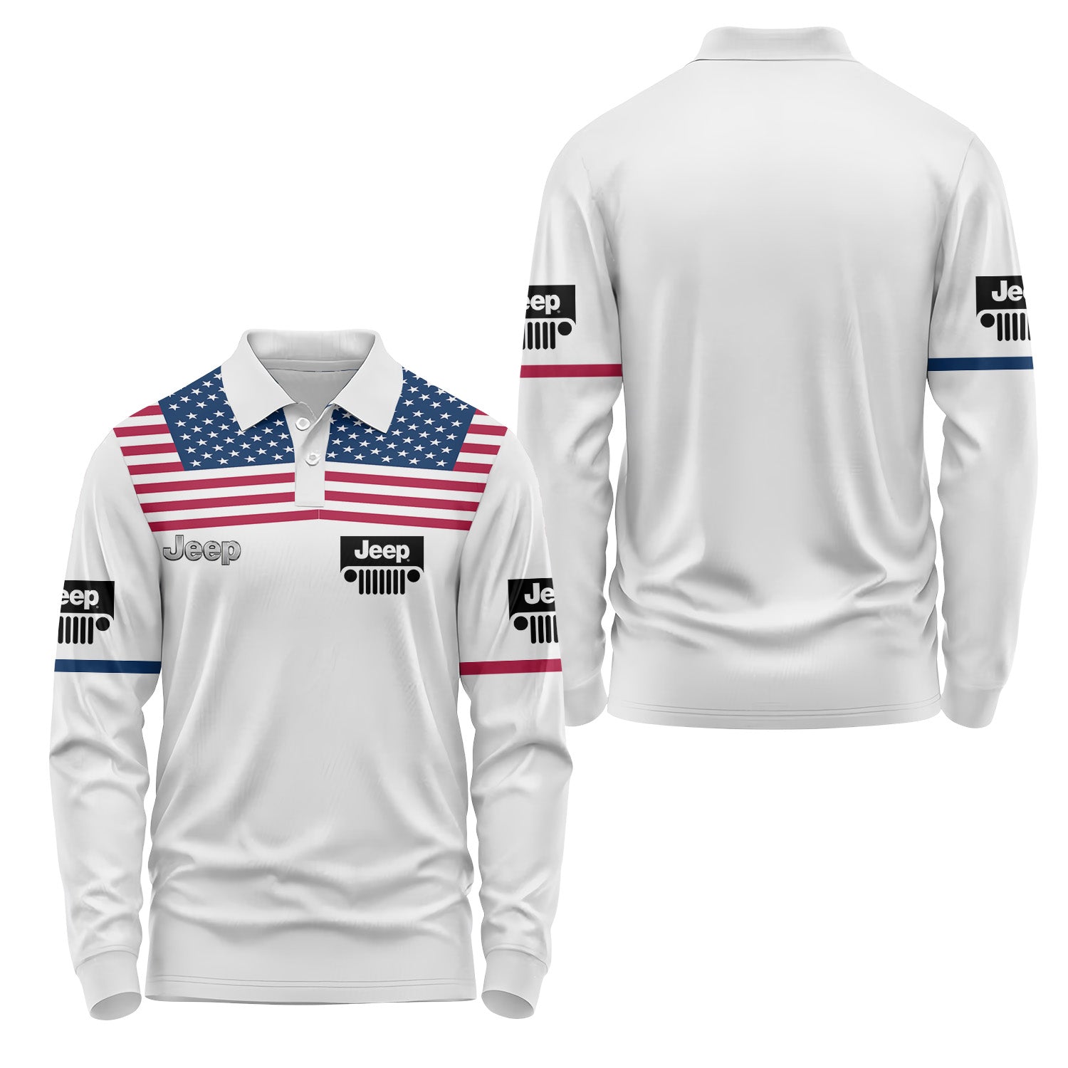 Jeep Long Sleeve Polo USPL431