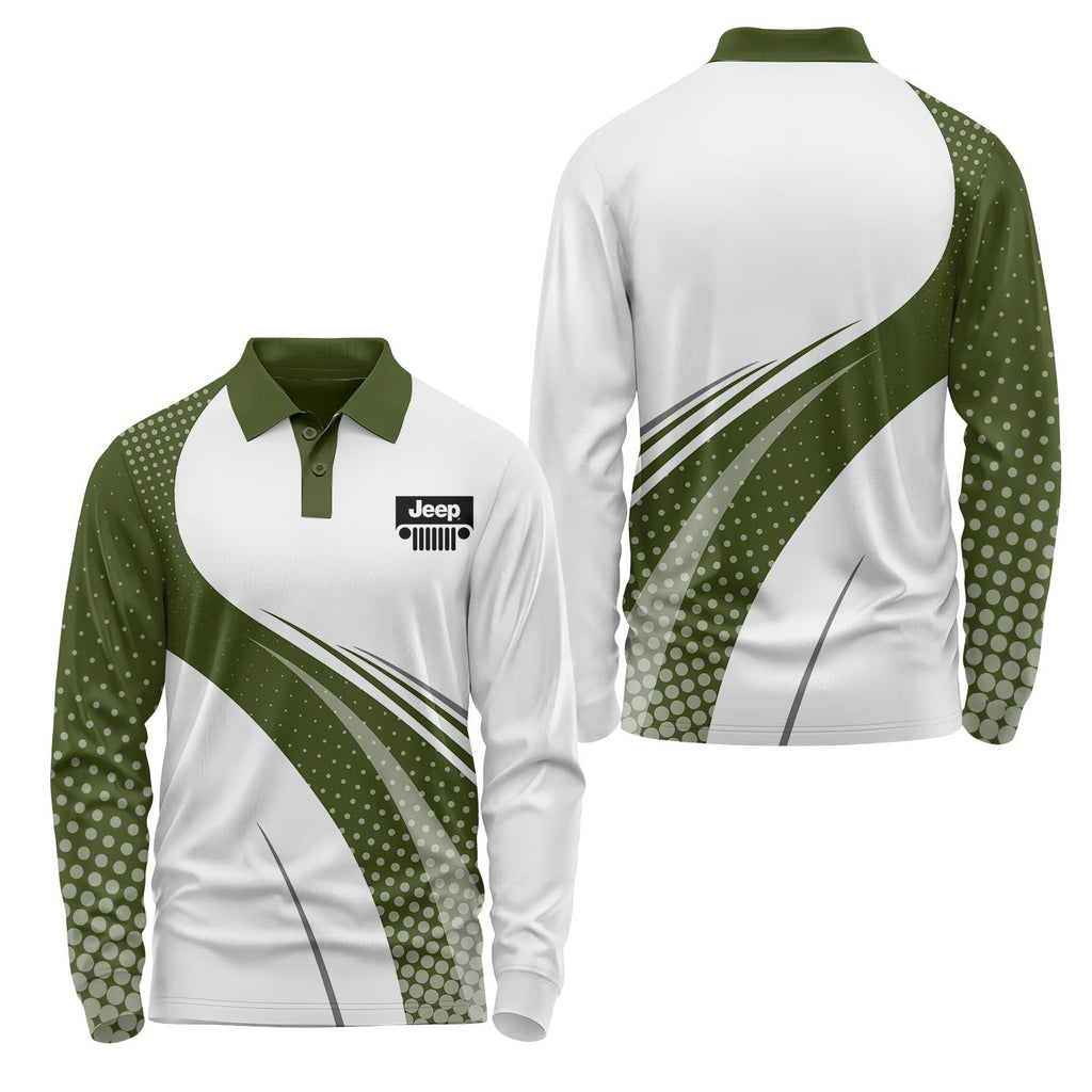 Jeep Long Sleeve Polo USPL416