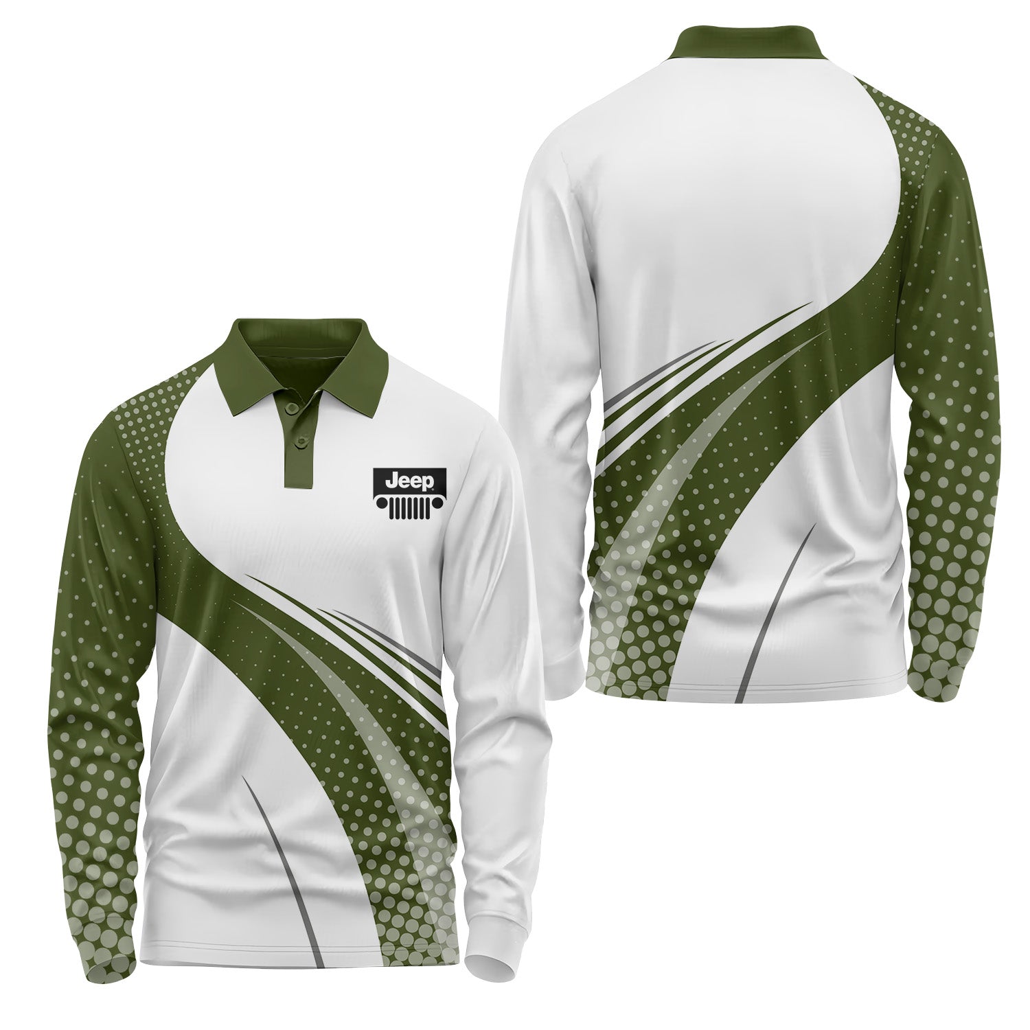 Jeep Long Sleeve Polo USPL416