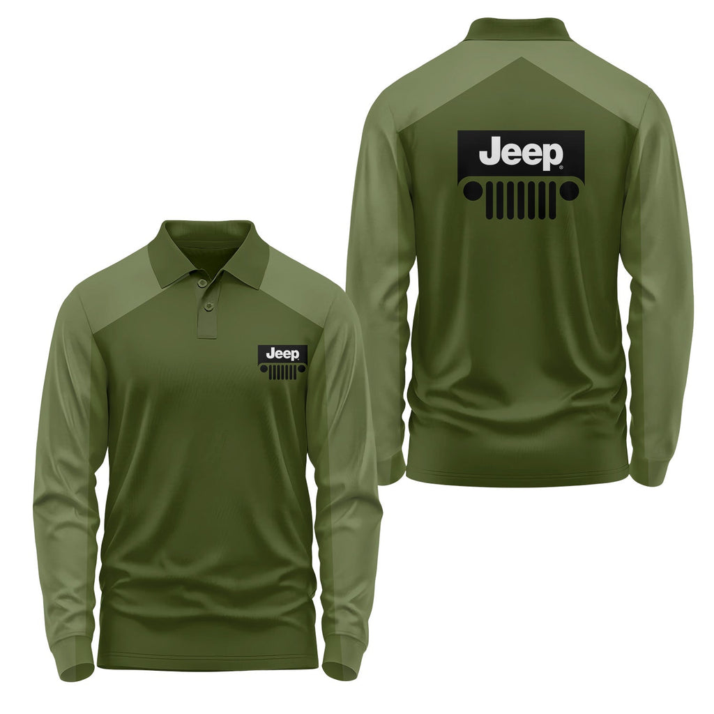 Jeep Long Sleeve Polo USPL427
