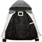 BOGO | Men's PU Leather Hooded Jacket V6