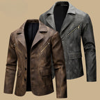 BOGO | Men's Retro PU Leather Motorcycle Jacket V1