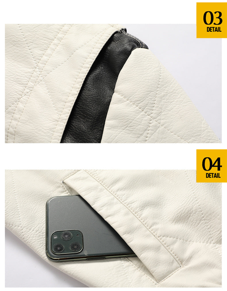BOGO | Men's PU Leather Hooded Jacket V6