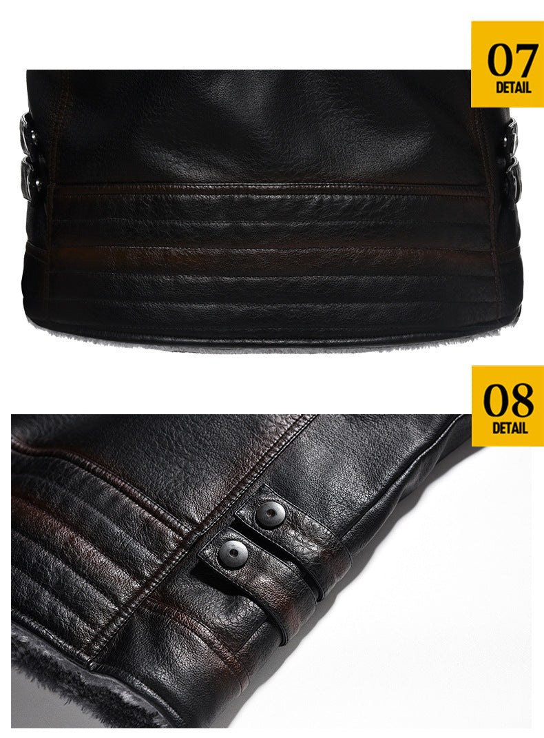 BOGO | Men's Classic Luxe Faux Leather Winter Jacket V5