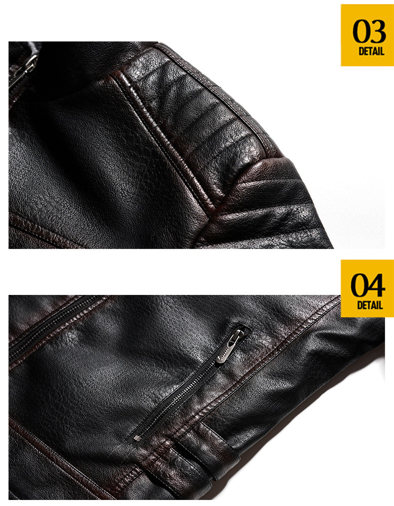 BOGO | Men's Classic Luxe Faux Leather Winter Jacket V5