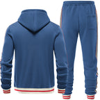 BOGO | Men's Striped Hoodie Jacket with Zipper V8
