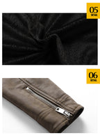 BOGO | Men's PU Leather Jacket with Fleece Lining, Zipper Closure V2
