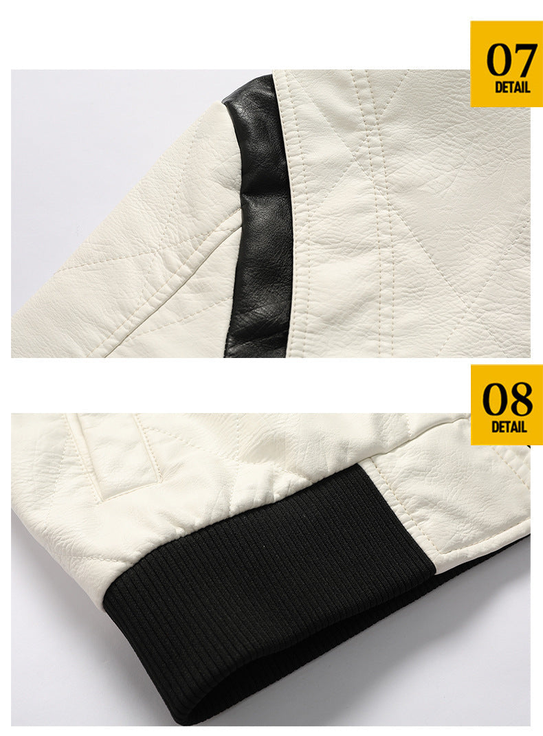 BOGO | Men's PU Leather Hooded Jacket V6