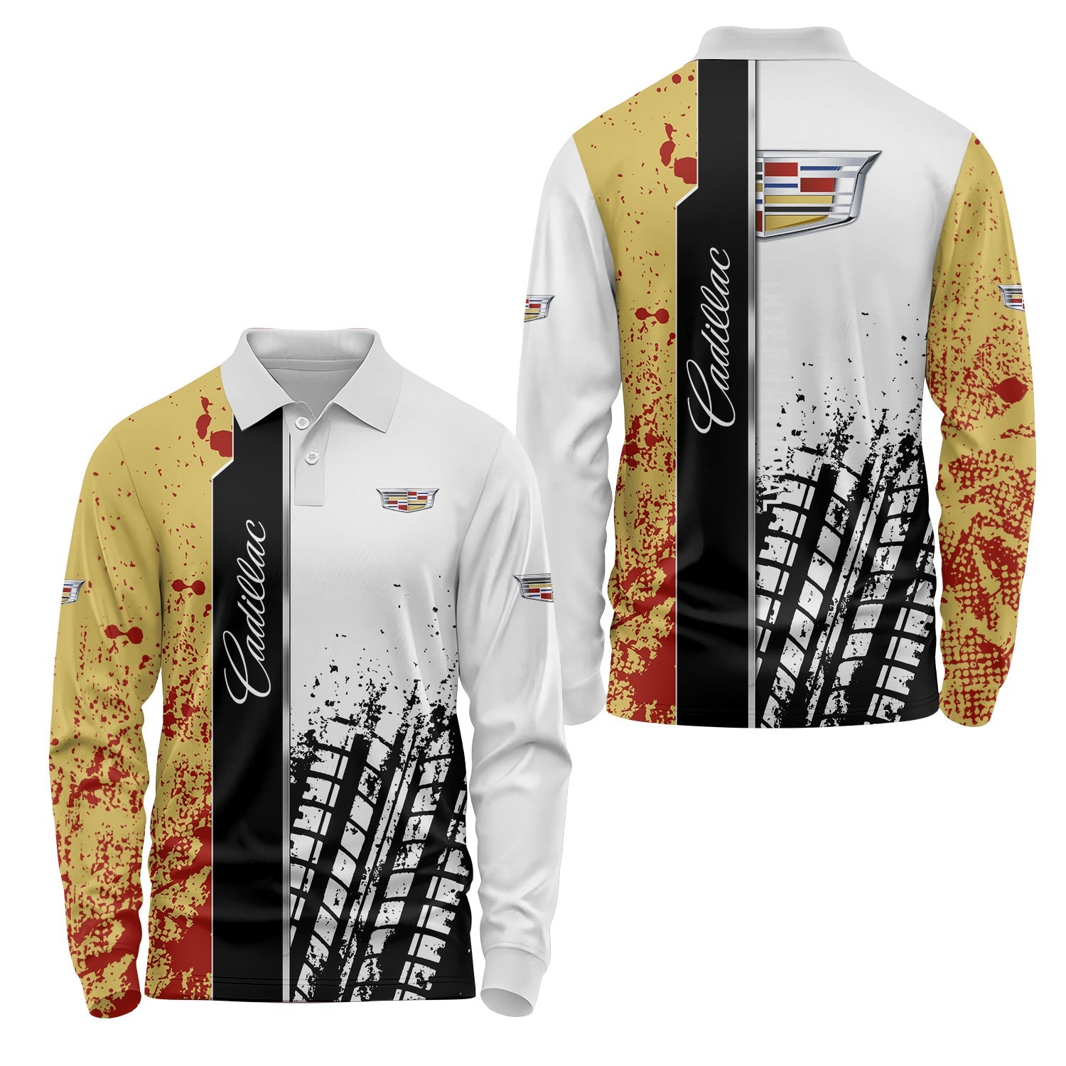 Cadillac Long Sleeve Polo USPL2810
