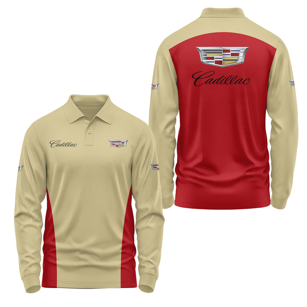 Cadillac Long Sleeve Polo USPL2783