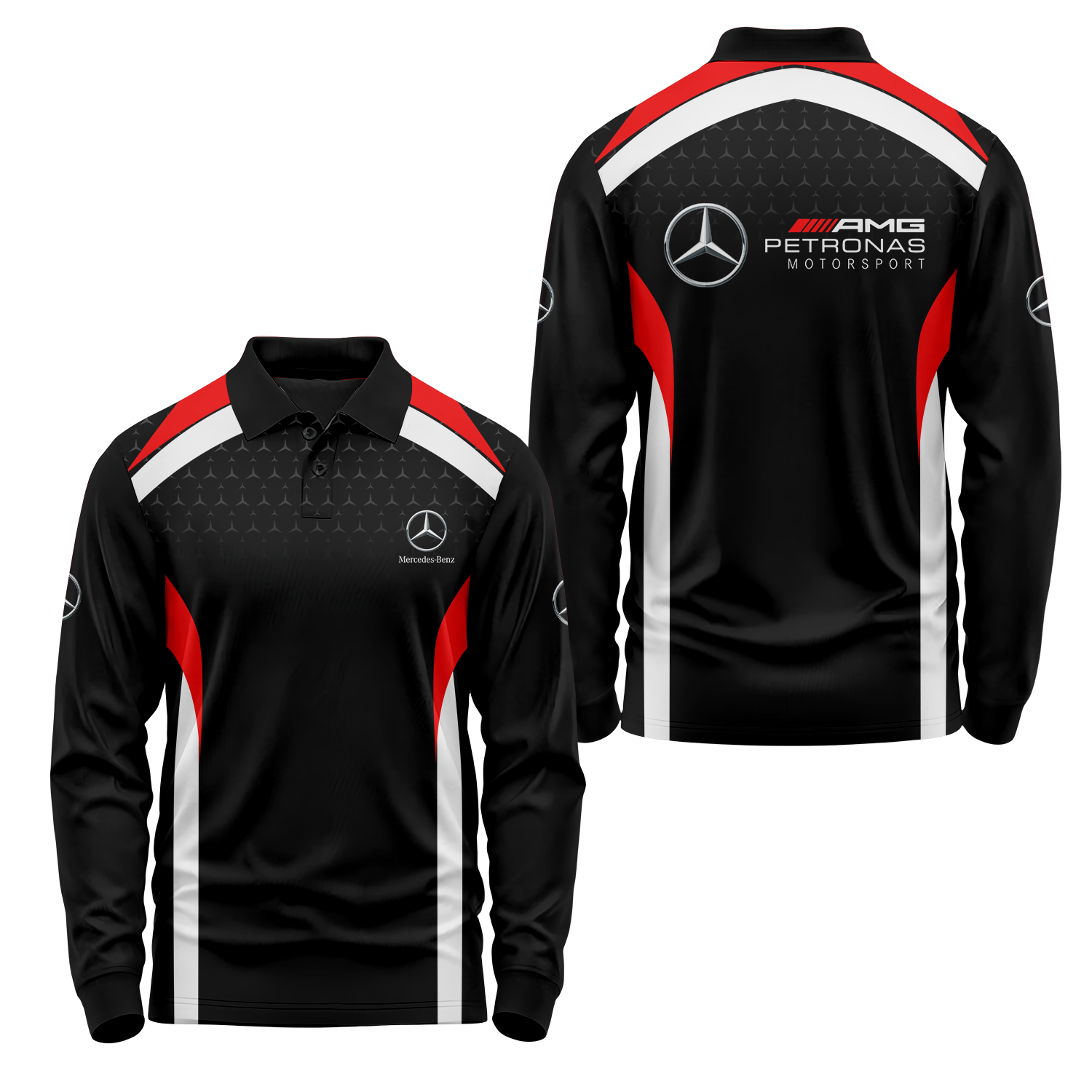 Mercedes Long Sleeve Polo MERC028
