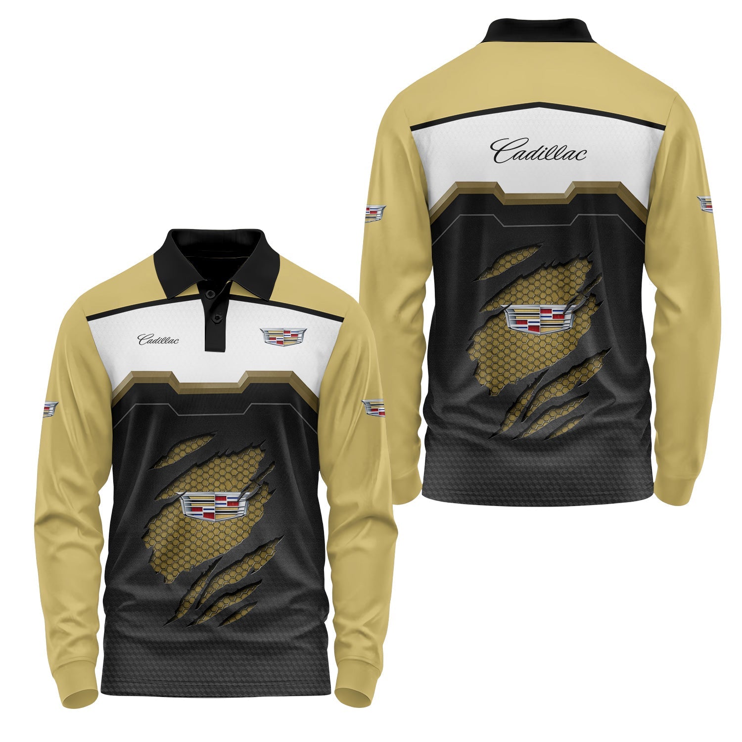 Cadillac Long Sleeve Polo USPL2839