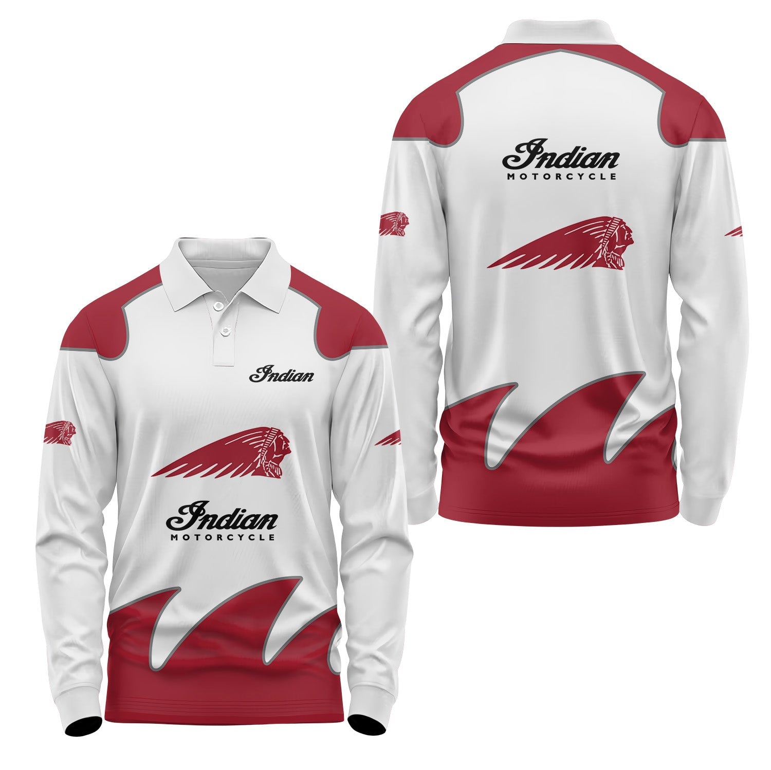 Indian Motorcycles Long Sleeve Polo USPL2655