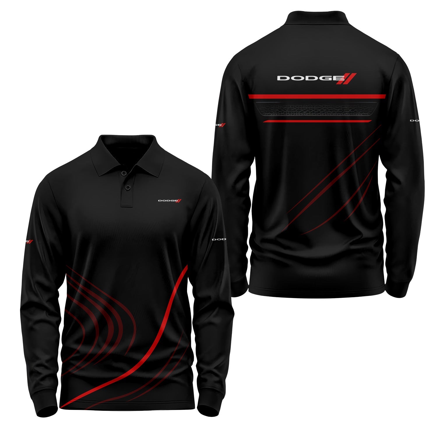 Dodge Long Sleeve Polo USPL2924