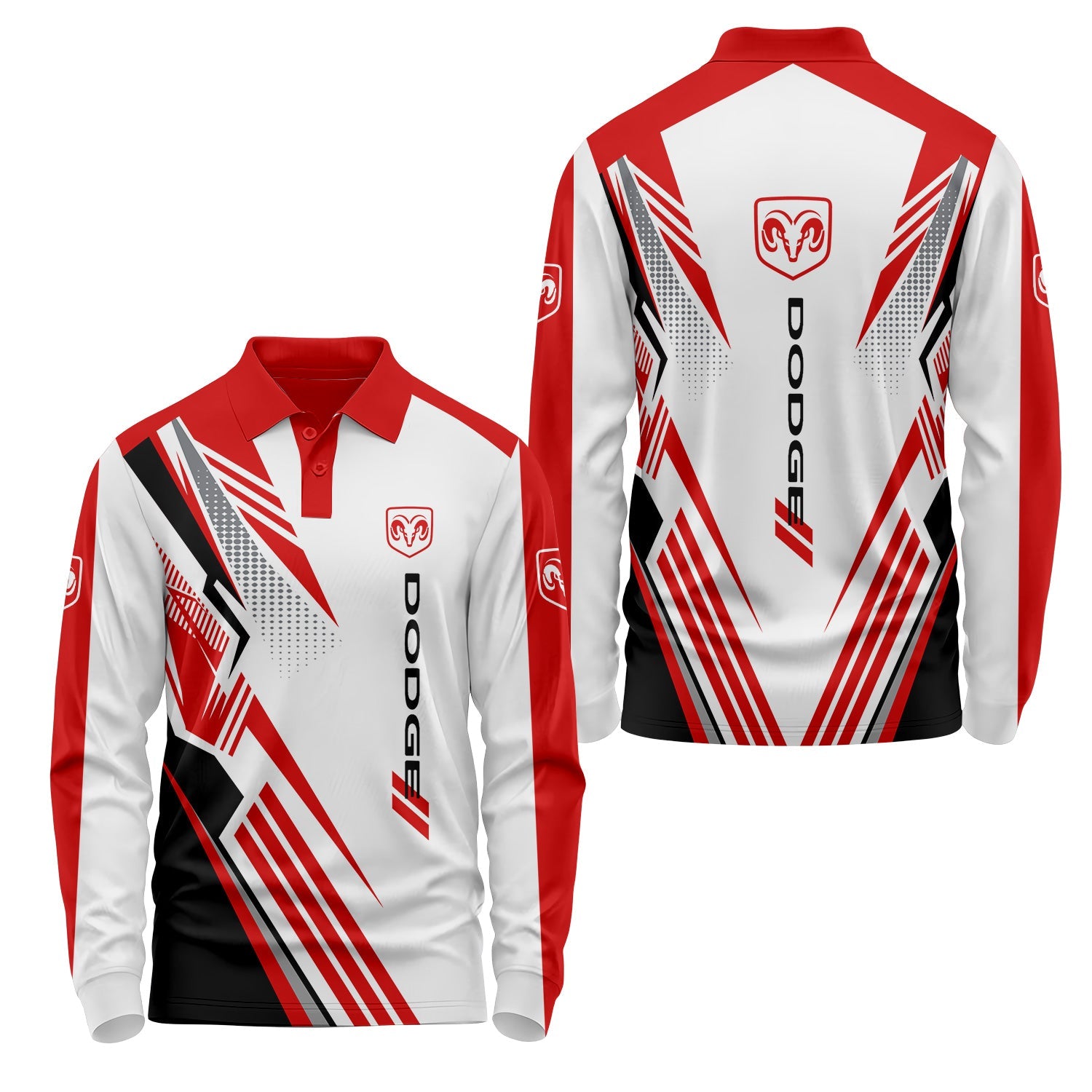 Dodge Long Sleeve Polo USPL2955