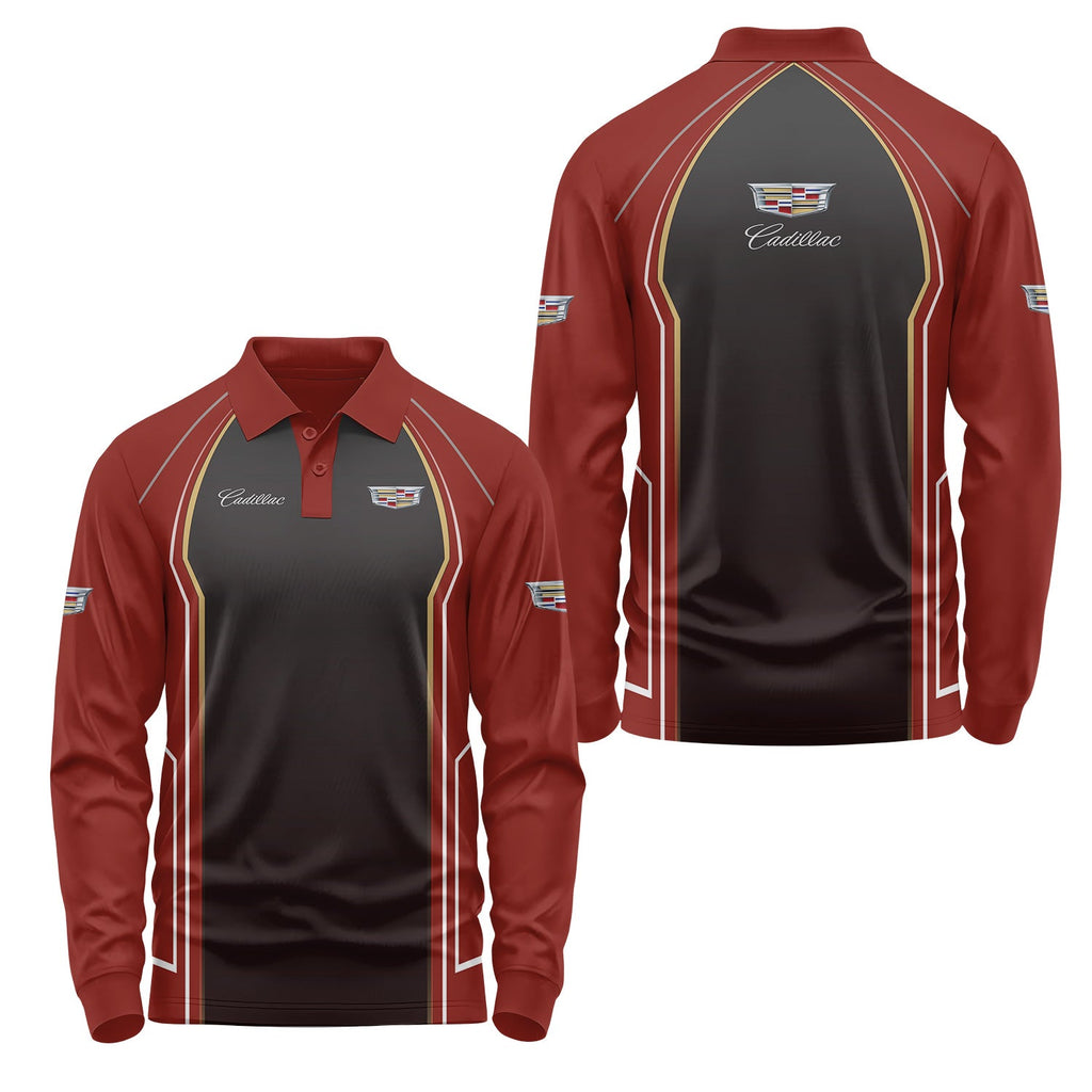 Cadillac Long Sleeve Polo USPL2813