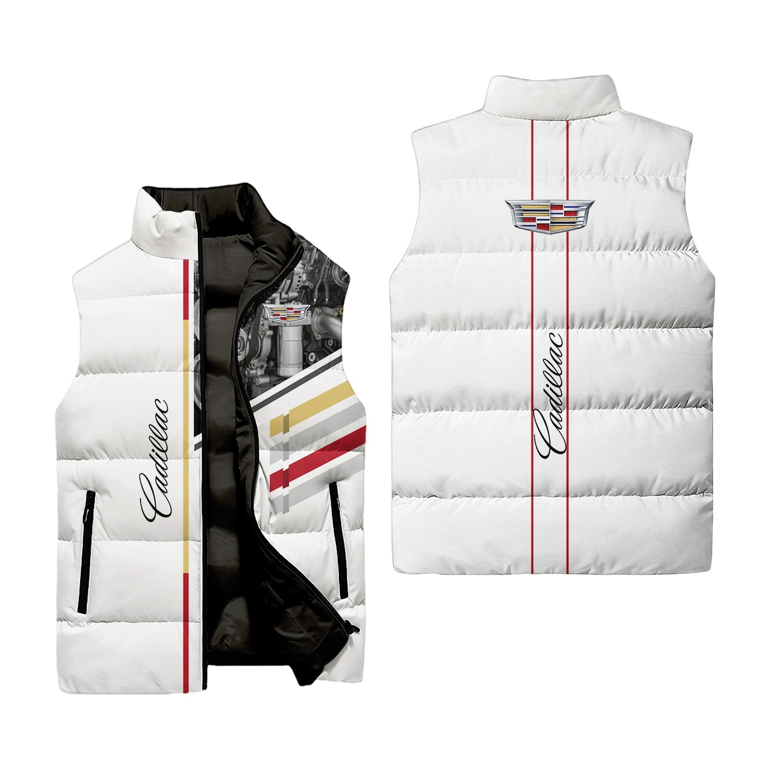 Cadillac Sleeveless Puffer Jacket USPL2816