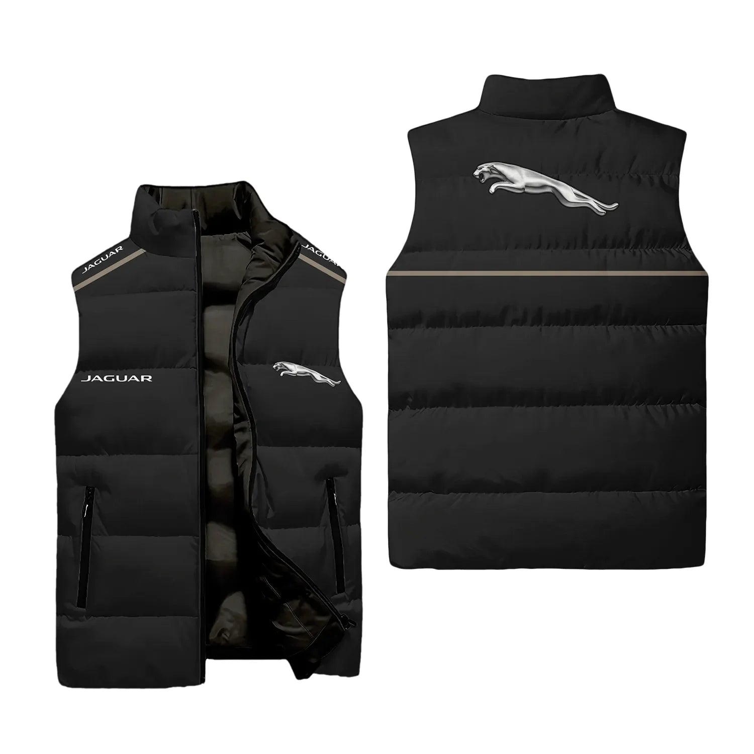 Jaguar Sleeveless Puffer Jacket SC007