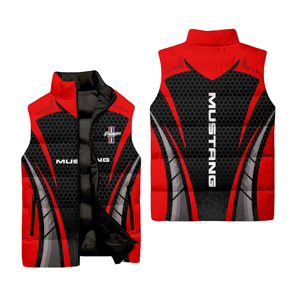 Ford Mustang Sleeveless Puffer Jacket USPL2695