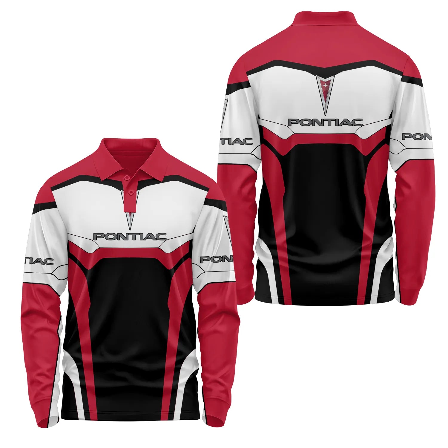 Pontiac Long Sleeve Polo SC030