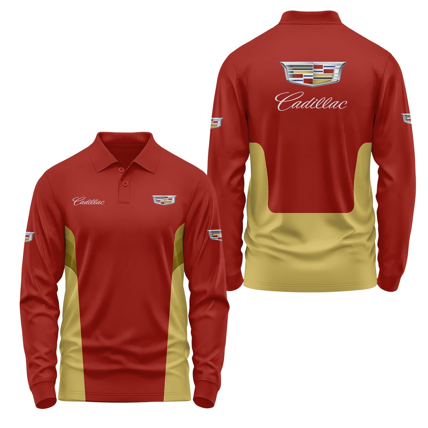 Cadillac Long Sleeve Polo USPL2788