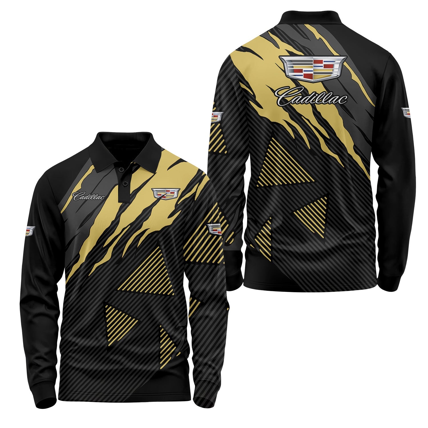 Cadillac Long Sleeve Polo USPL2840