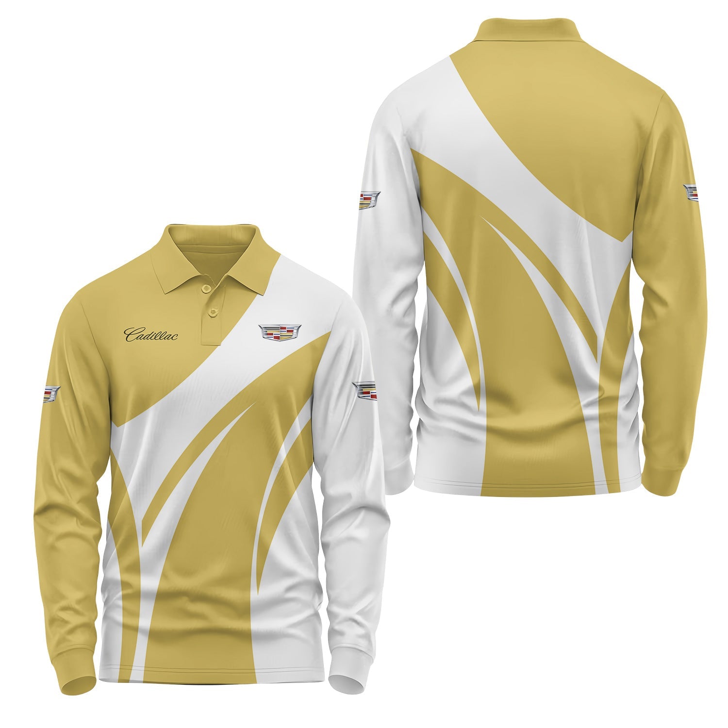 Cadillac Long Sleeve Polo USPL2799