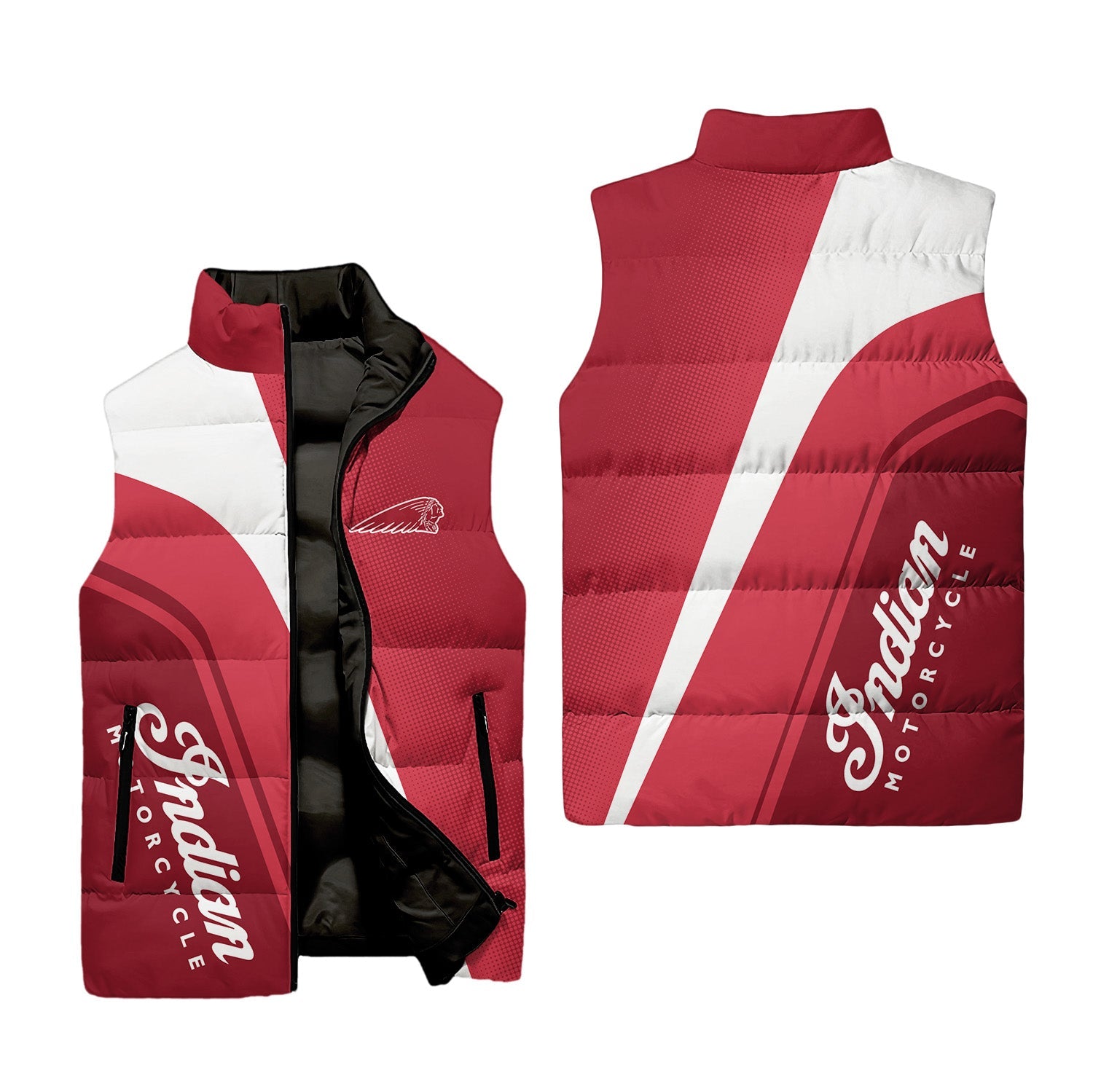 Indian Motorcycles Sleeveless Puffer Jacket USPL2656