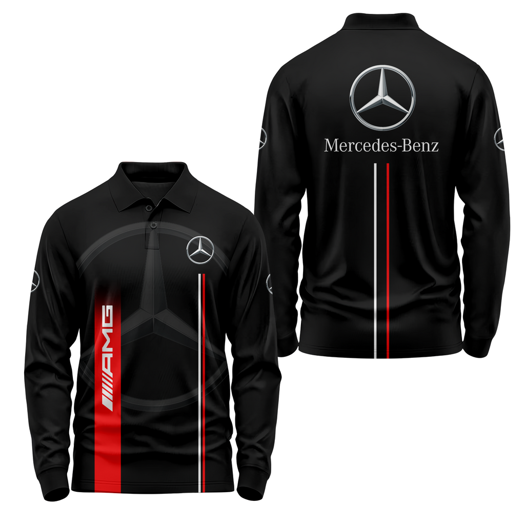 Mercedes Long Sleeve Polo MERC018