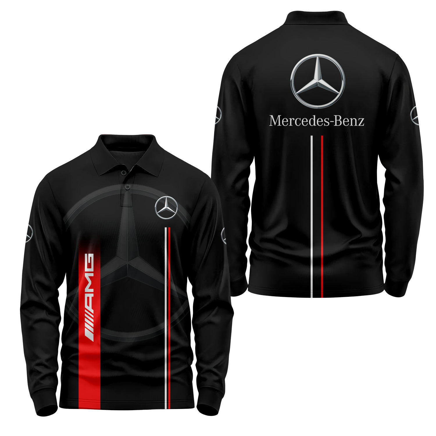Mercedes Long Sleeve Polo MERC018