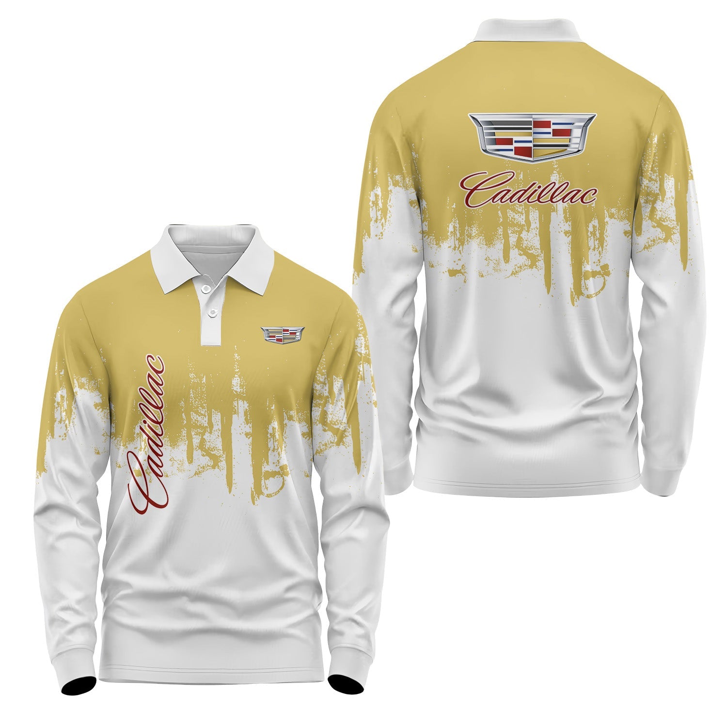 Cadillac Long Sleeve Polo USPL2838