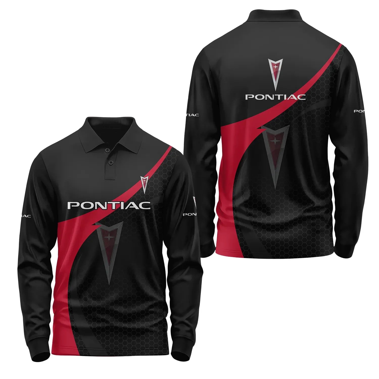 Pontiac Long Sleeve Polo SC002