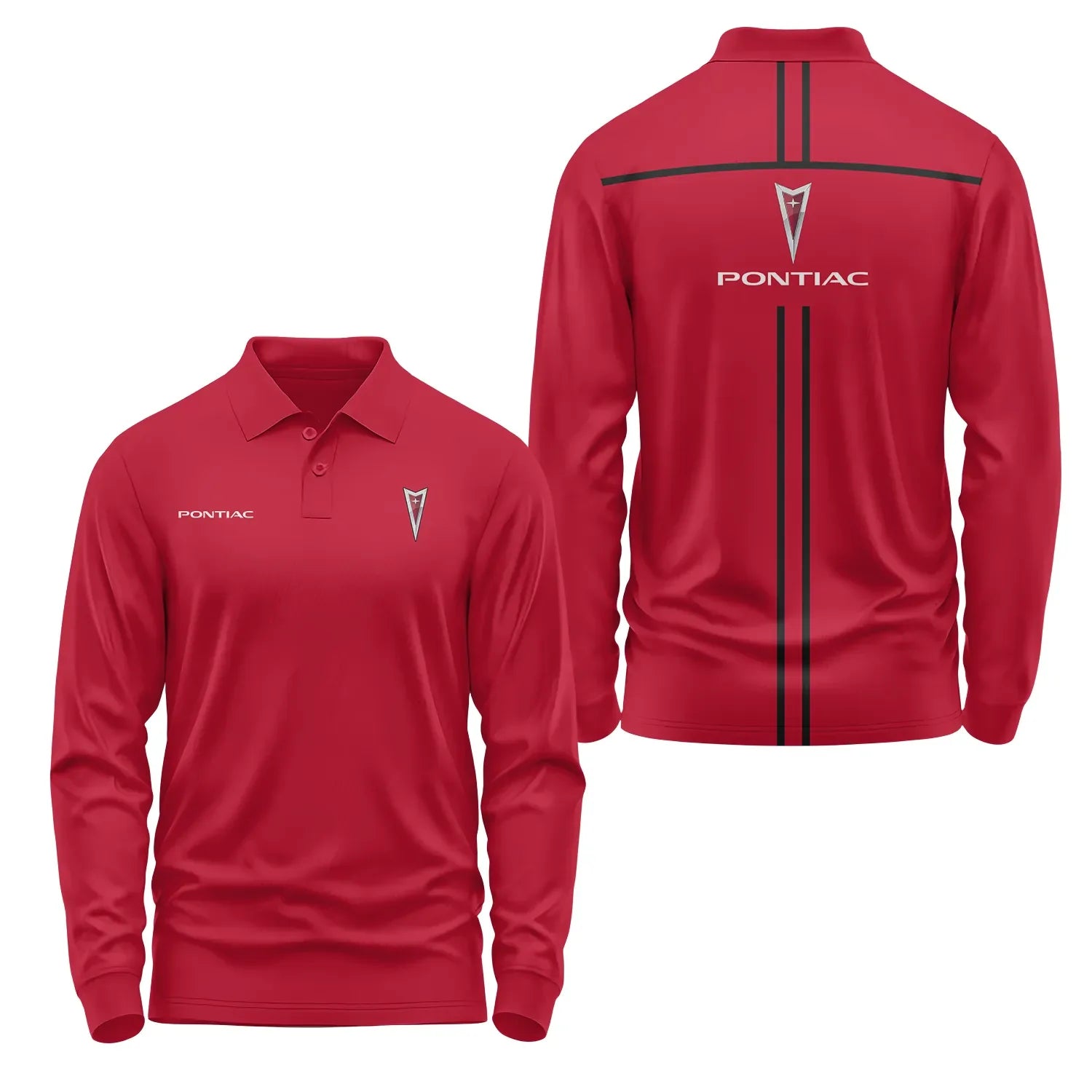 Pontiac Long Sleeve Polo SC018