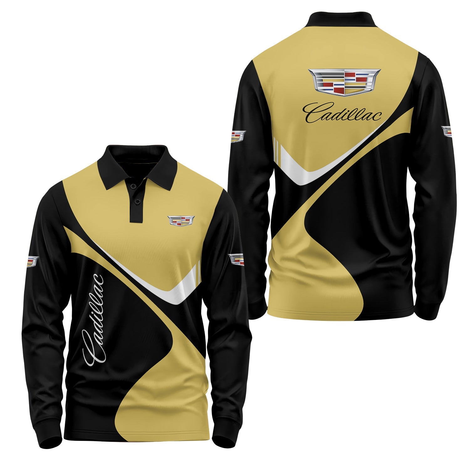 Cadillac Long Sleeve Polo USPL2828