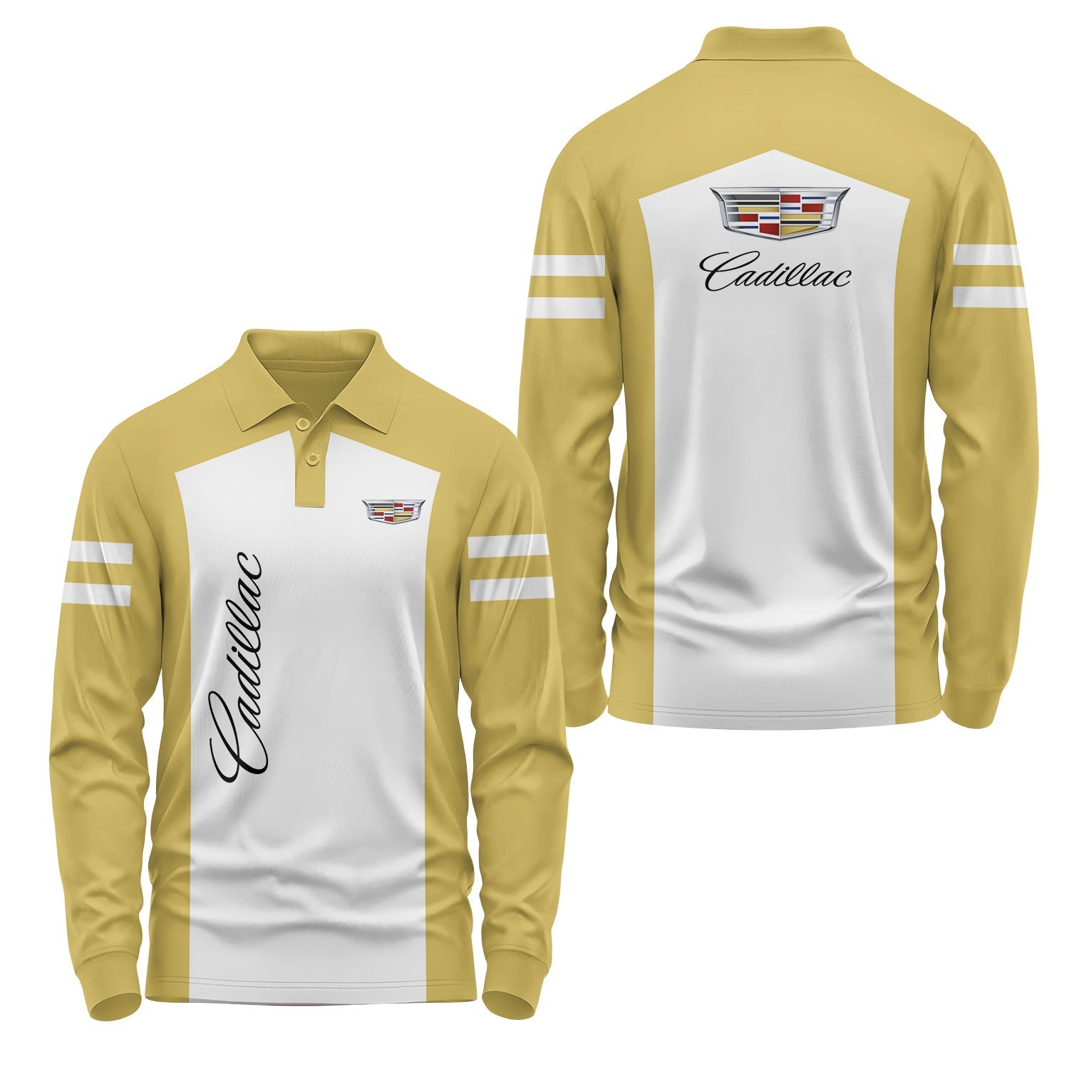 Cadillac Long Sleeve Polo USPL2830