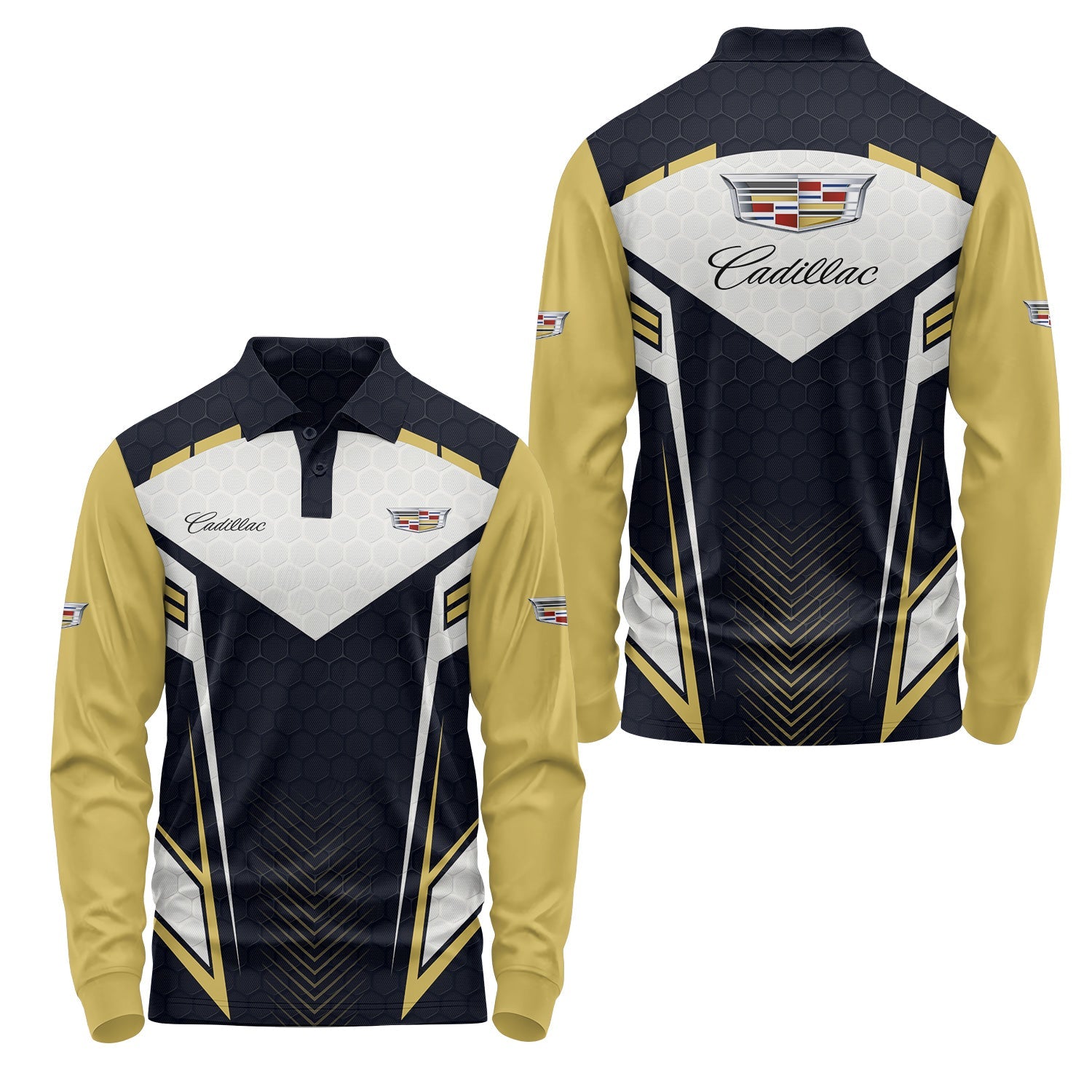Cadillac Long Sleeve Polo USPL2831