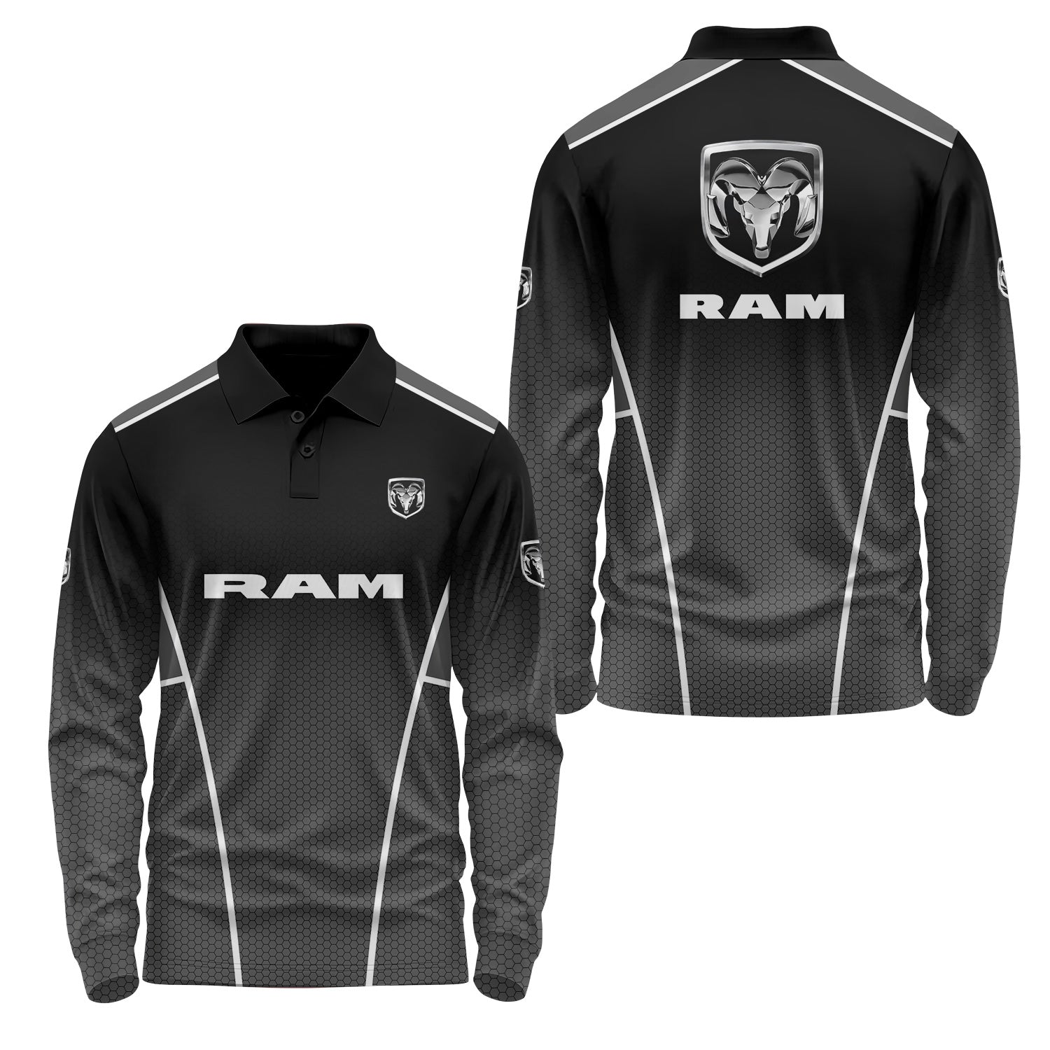 Ram Long Sleeve Polo USPL3026
