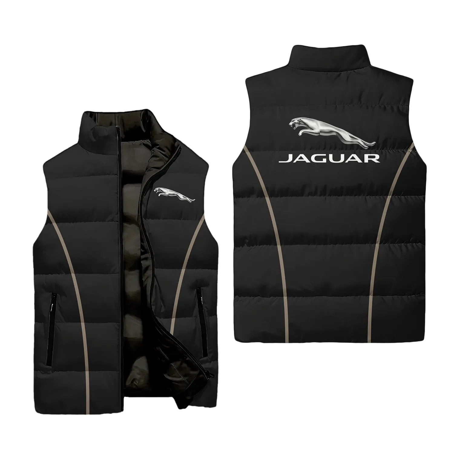 Jaguar Sleeveless Puffer Jacket SC025