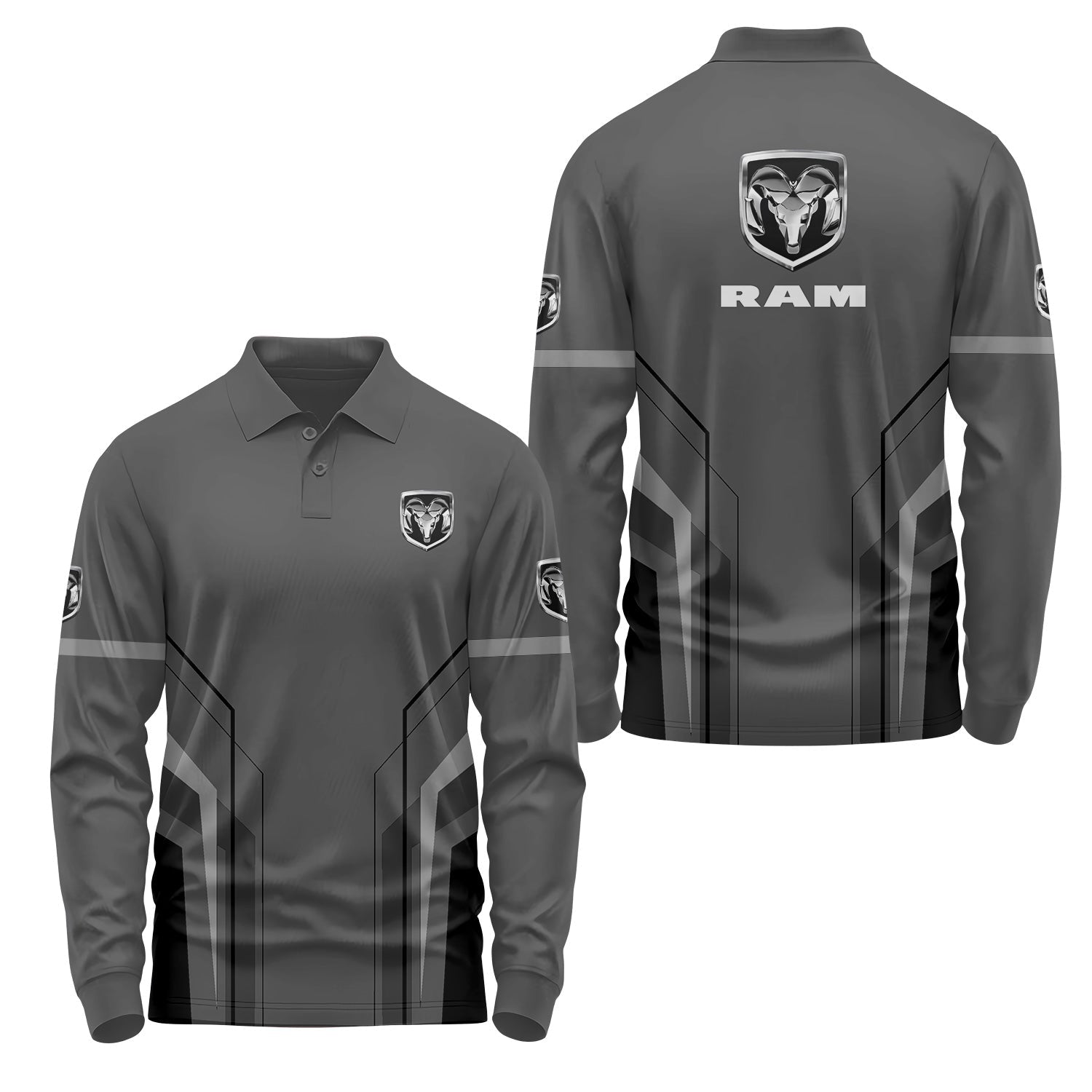 Ram Long Sleeve Polo USPL3022