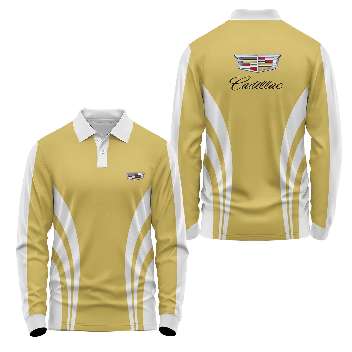 Cadillac Long Sleeve Polo USPL2834