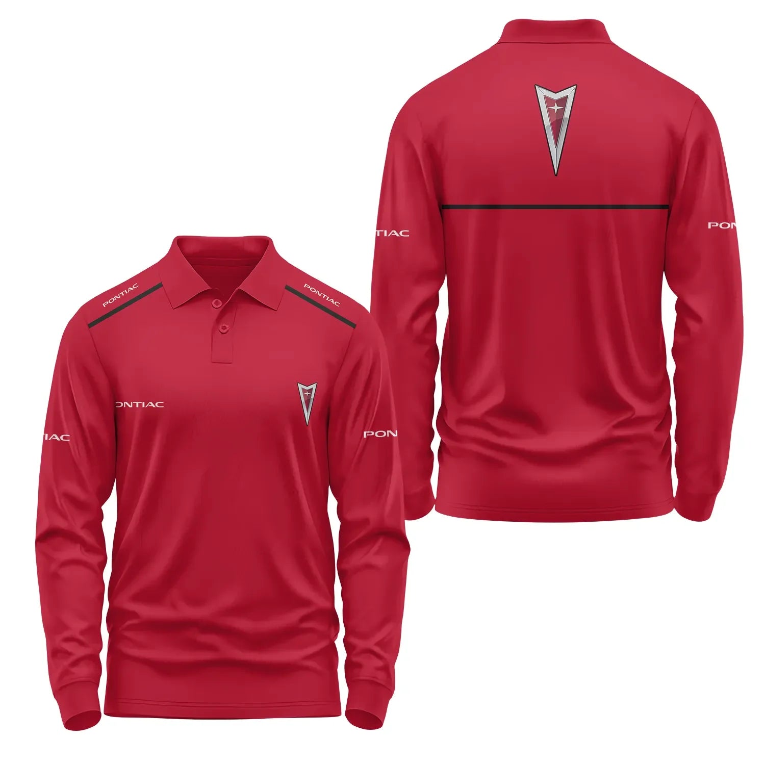 Pontiac Long Sleeve Polo SC007