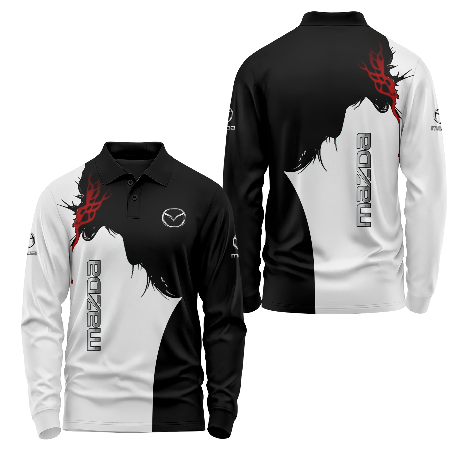 Mazda Long Sleeve Polo USPL2326